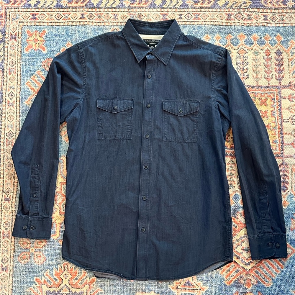 Banana Republic Blue Button Down Shirt